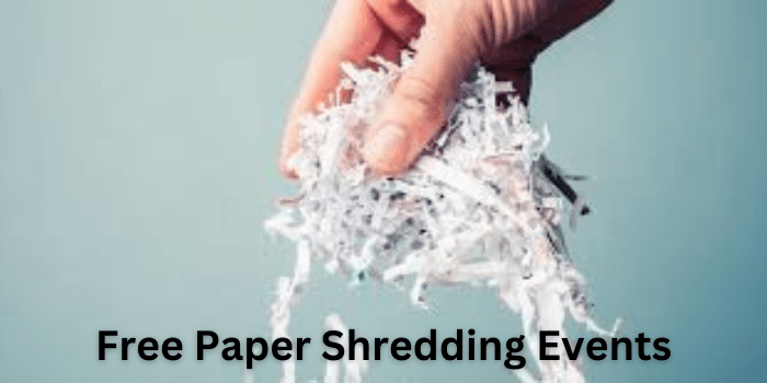 Free Paper Shredding Events