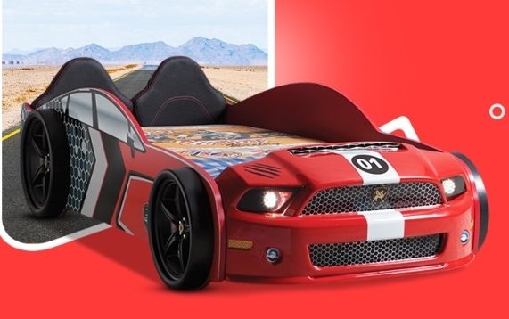 Supreme Happiness of Car Beds for Kids Driving to Dreamland