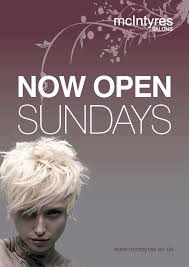 salon open on Sundays,