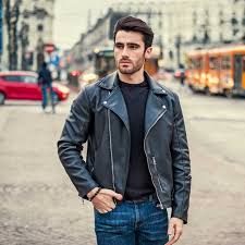 men leather jacket outfit