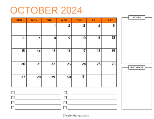 Maximizing Productivity in October: How to Use a Calendar Effectively