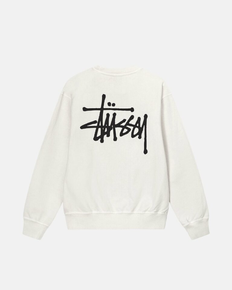 Stussy-Basic-Pigment-Dyed-Crew-Hoodie-Herren-Beige