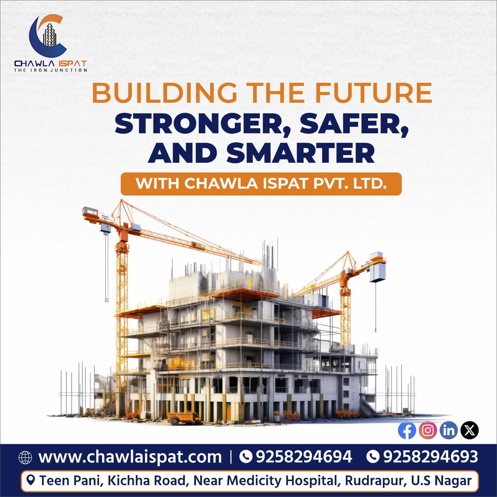 Chawla Ispat: A Leading Building Material Supplier in Rudrapur