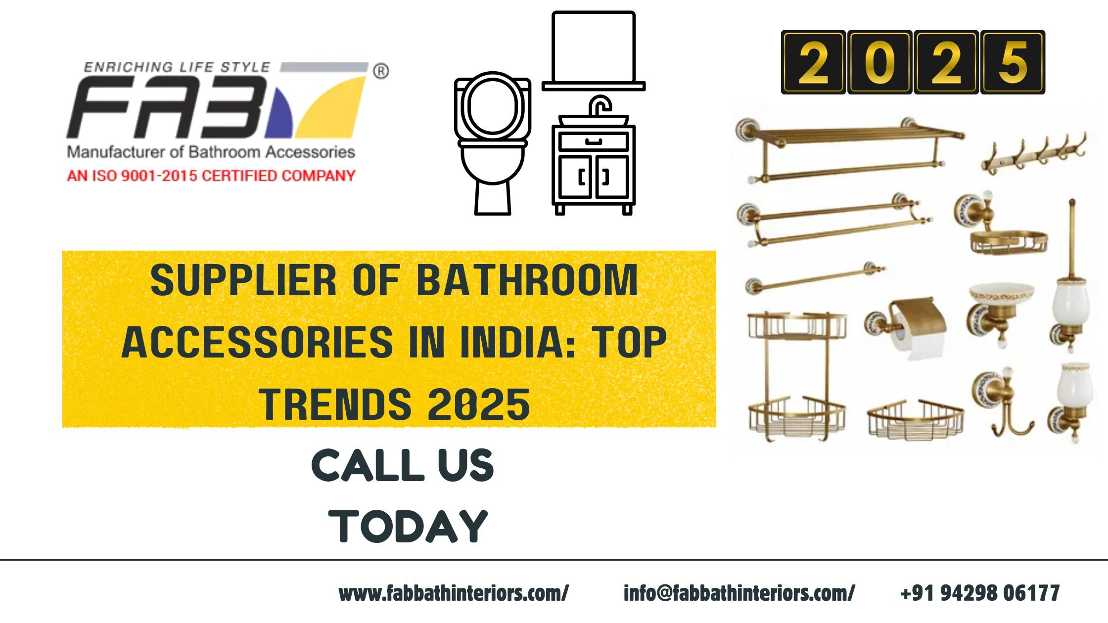 Supplier of Bathroom Accessories in India: Top Trends 2025